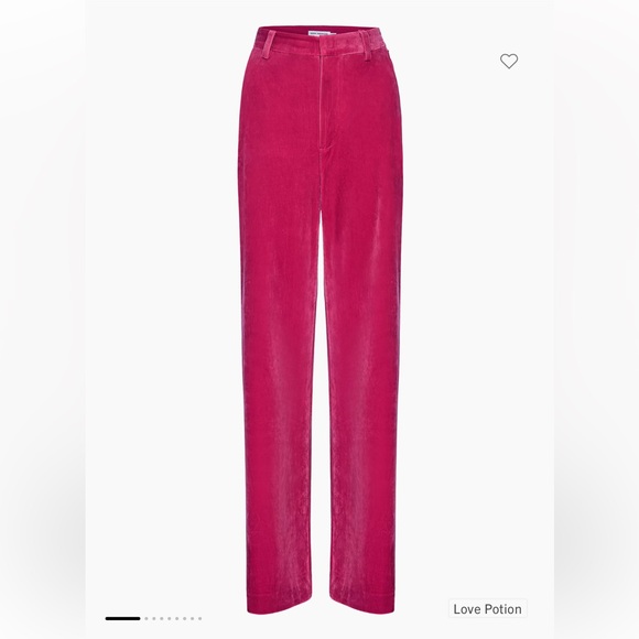GOOD AMERICAN VELVET WIDE-LEG PANTS - Picture 3 of 11